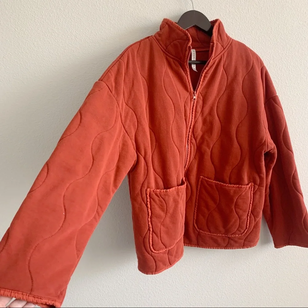 Fabletics Tedi Quilted Jacket Mandarine - Picture 8 of 12